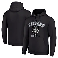 Unisex Starter Black Las Vegas Raiders Logo Pullover Hoodie