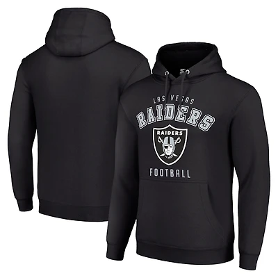 Unisex Starter Black Las Vegas Raiders Logo Pullover Hoodie