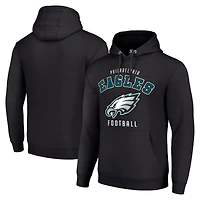 Unisex Starter Black Philadelphia Eagles Logo Pullover Hoodie