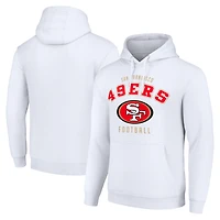 Unisex Starter White San Francisco 49ers Logo Pullover Hoodie