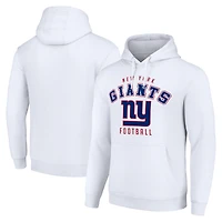 Unisex Starter White New York Giants Logo Pullover Hoodie