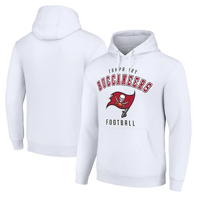 Unisex Starter White Tampa Bay Buccaneers Logo Pullover Hoodie