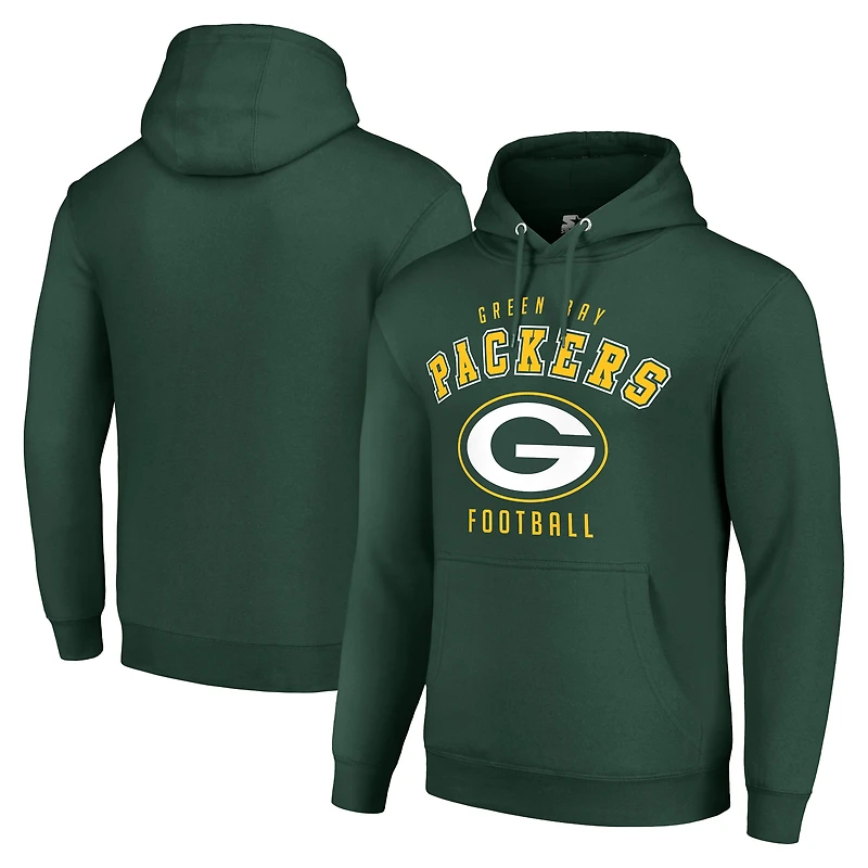 Unisex Starter Green Green Bay Packers Logo Pullover Hoodie