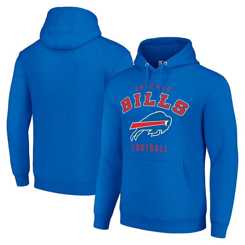 Unisex Starter Royal Buffalo Bills Logo Pullover Hoodie