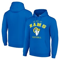 Unisex Starter Royal Los Angeles Rams Logo Pullover Hoodie