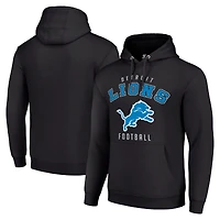 Unisex Starter Black Detroit Lions Logo Pullover Hoodie