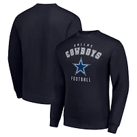 Men's Starter Navy Dallas Cowboys Team Logo Pullover Sweatshirt