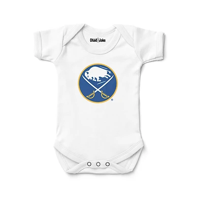 Newborn & Infant Chad & Jake White Buffalo Sabres Primary Logo Bodysuit