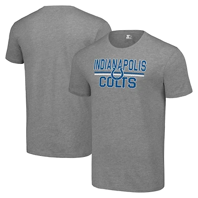 Men's Starter Heather Gray Indianapolis Colts Team Mesh Print Graphic T-Shirt