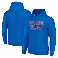 Unisex Starter Royal New York Giants Team Mesh Print Graphic Tri-Blend Pullover Hoodie