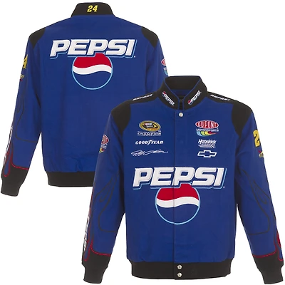 Men's JH Design  Royal Jeff Gordon Pepsi Full-Snap Twill Uniform Jacket