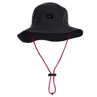 Men's Under Armour  Black Utah Utes  Performance Boonie Bucket Hat