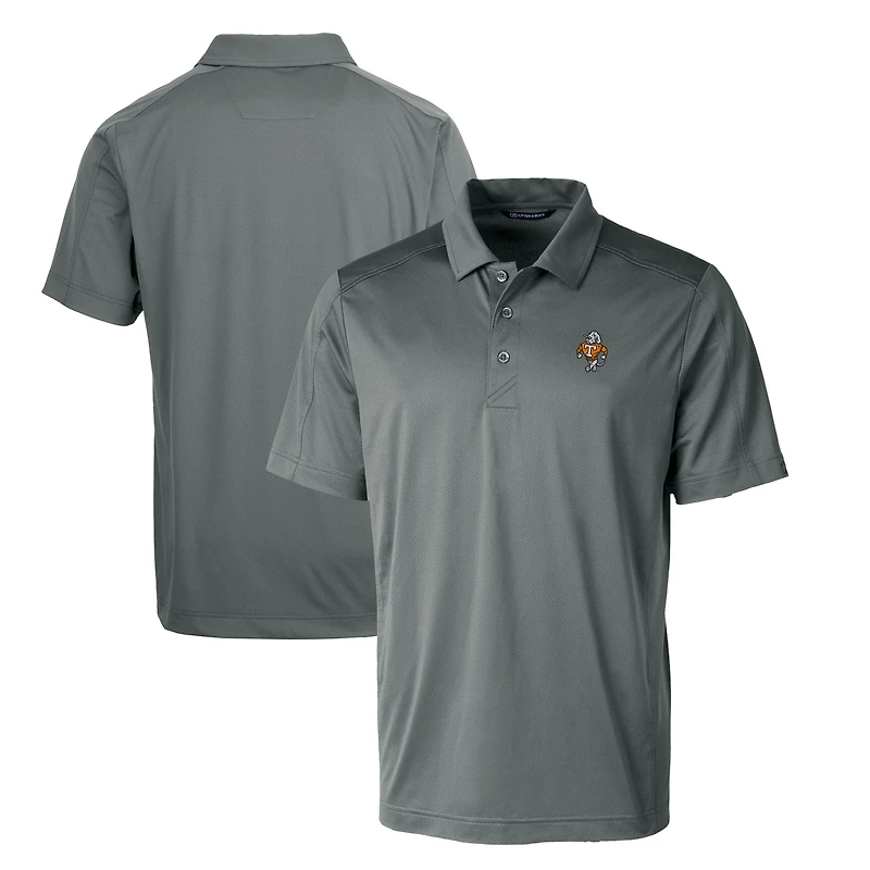 Men's Cutter & Buck Gray Tennessee Volunteers Big & Tall Prospect Textured Stretch DryTec Polo