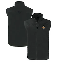 Men's Cutter & Buck Black Tennessee Volunteers Big & Tall Charter Eco Full-Zip Vest