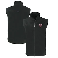 Men's Cutter & Buck Black Texas A&M Aggies Big & Tall Charter Eco Full-Zip Vest