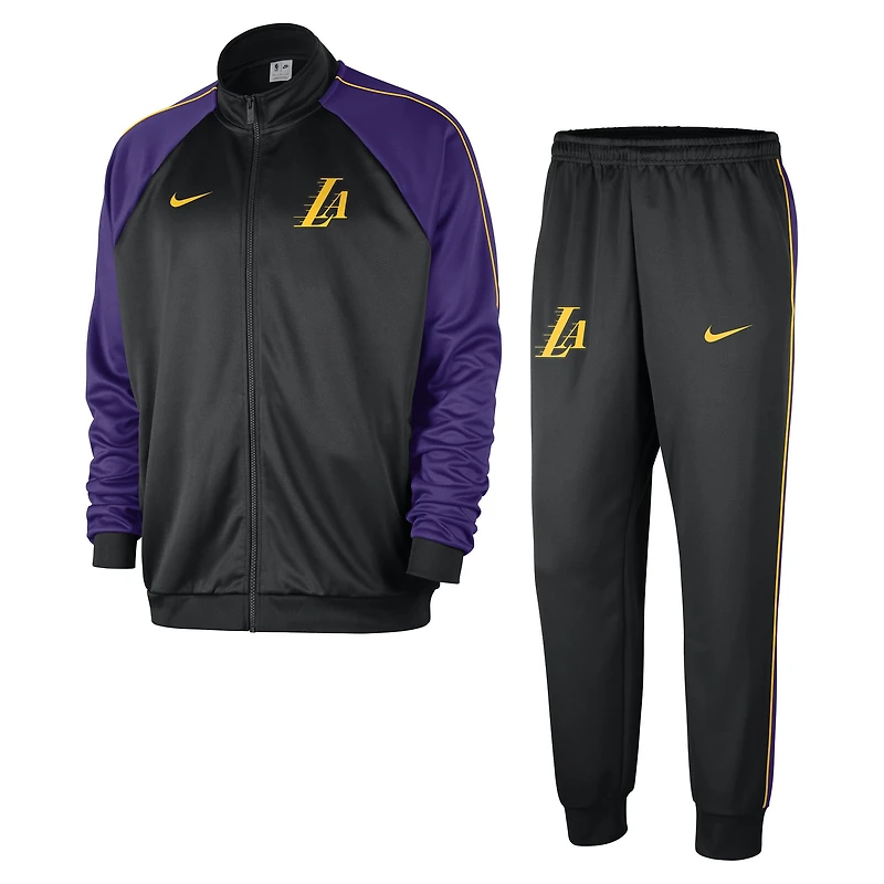Men's Nike Black Los Angeles Lakers 2024/25 City Edition Lightweight Full-Zip Jacket & Pants Set