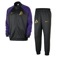 Men's Nike Black Los Angeles Lakers 2024/25 City Edition Lightweight Full-Zip Jacket & Pants Set