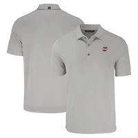 Men's Cutter & Buck  Gray UMass Minutemen Forge Eco Stretch Recycled Polo