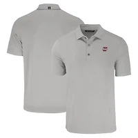 Men's Cutter & Buck  Gray UMass Minutemen Forge Eco Stretch Recycled Polo