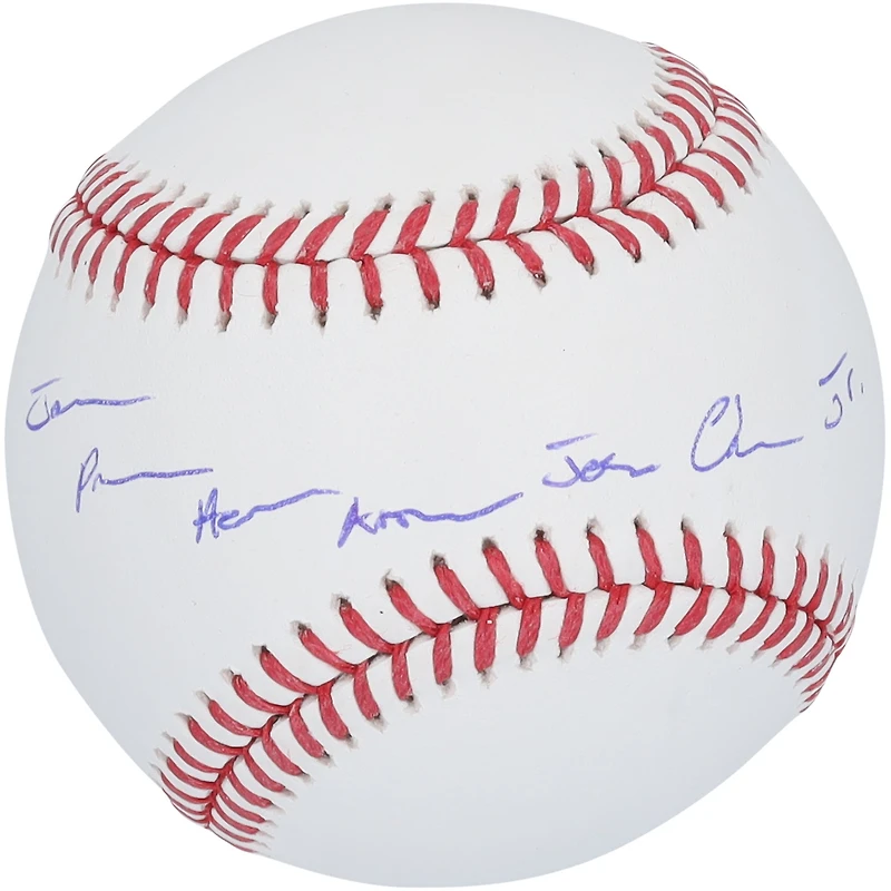 Jazz Chisholm Jr. Miami Marlins Autographed Baseball with Full Name Signature