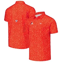 Men's Columbia PFG Orange Cleveland Browns Super Slack Tide Omni-Wick Button-Up Shirt