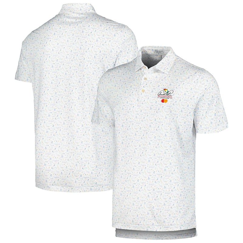 Men's Peter Millar White Arnold Palmer Invitational 5 O’clock in Fiji Performance Jersey Polo