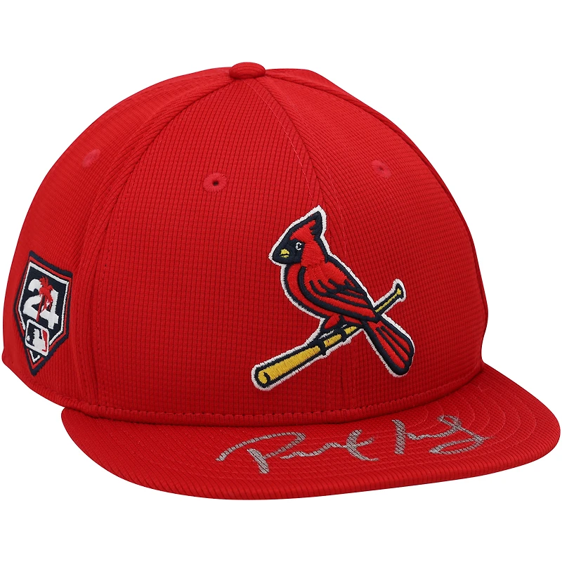 Paul Goldschmidt St. Louis Cardinals Autographed 2024 Spring Training Red New Era Cap