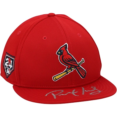 Paul Goldschmidt St. Louis Cardinals Autographed 2024 Spring Training Red New Era Cap