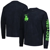 Men's Nike Black Boston Celtics 2024/25 City Edition Courtside Max90 Heavyweight Long Sleeve T-Shirt