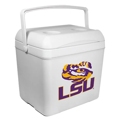 White LSU Tigers 24-Can Tailgate Cooler