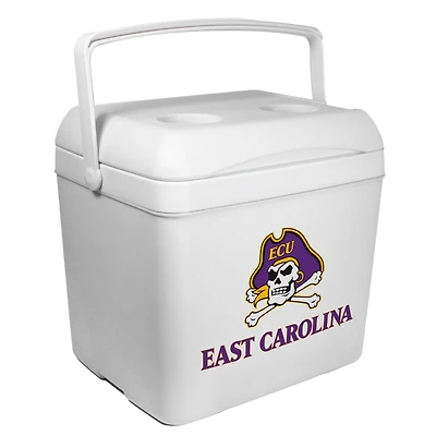 White ECU Pirates 24-Can Tailgate Cooler