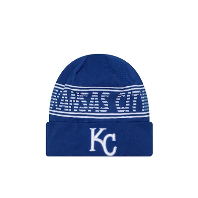 Men's New Era  Royal Kansas City Royals Authentic Collection Cuffed Knit Hat