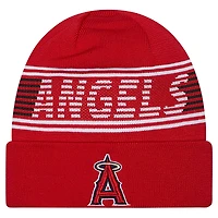 Men's New Era  Red Los Angeles Angels Authentic Collection Cuffed Knit Hat