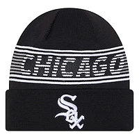 Men's New Era  Black Chicago White Sox Authentic Collection Cuffed Knit Hat
