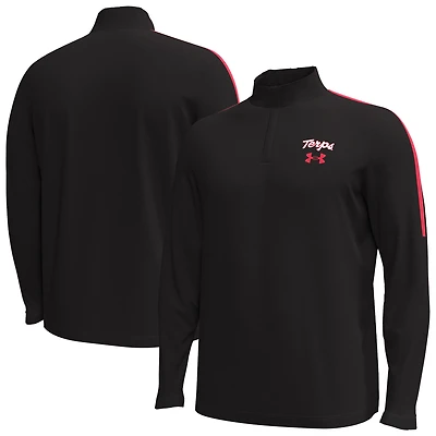 Men's Under Armour Black Maryland Terrapins Playoff Performance Quarter-Zip Jacket