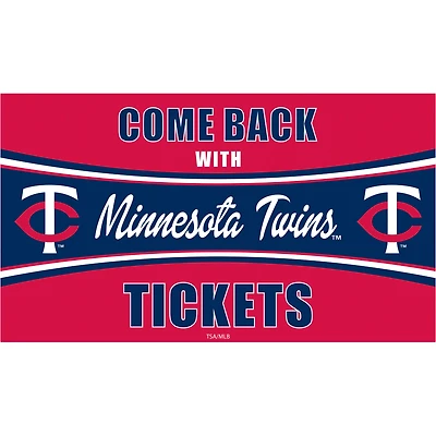 Minnesota Twins 28" x 16" Come Back With Tickets Indoor/Outdoor Trapper Mat