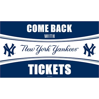 New York Yankees 28" x 16" Come Back With Tickets Indoor/Outdoor Trapper Mat