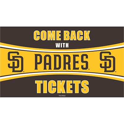 San Diego Padres 28" x 16" Come Back With Tickets Indoor/Outdoor Trapper Mat
