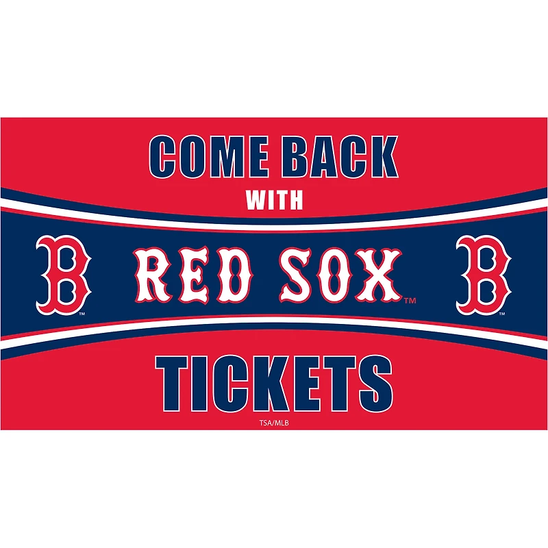 Boston Red Sox 28" x 16" Come Back With Tickets Indoor/Outdoor Trapper Mat