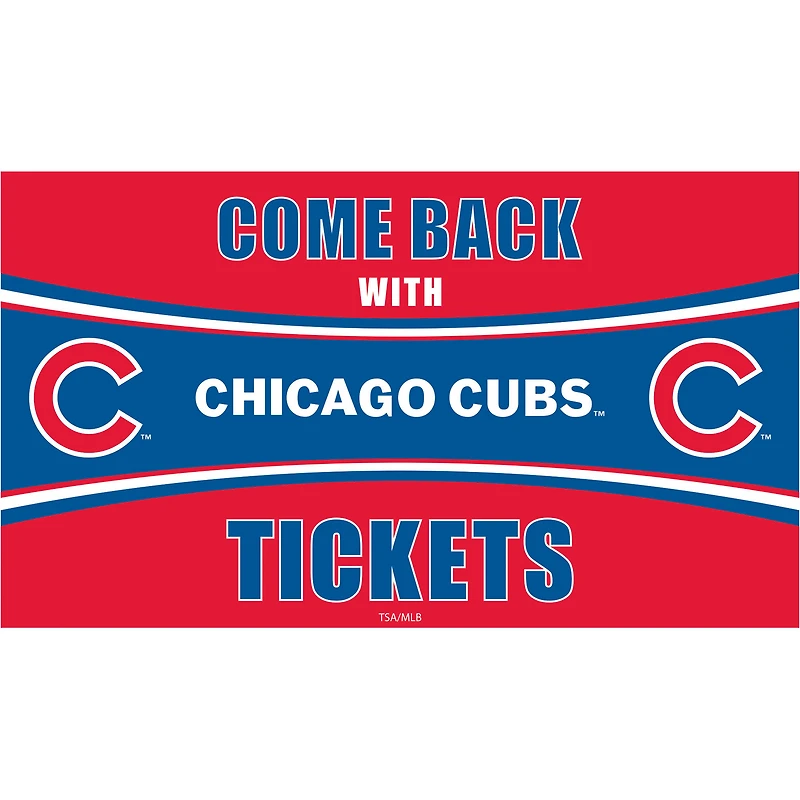 Chicago Cubs 28" x 16" Come Back With Tickets Indoor/Outdoor Trapper Mat
