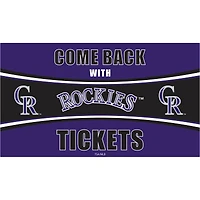 Colorado Rockies 28" x 16" Come Back With Tickets Indoor/Outdoor Trapper Mat