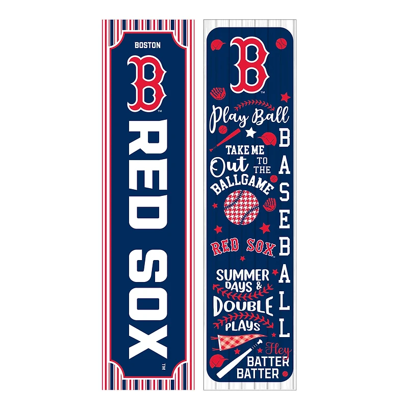 Boston Red Sox 47" Double-Sided Spring Seasonal Porch Leaner Sign