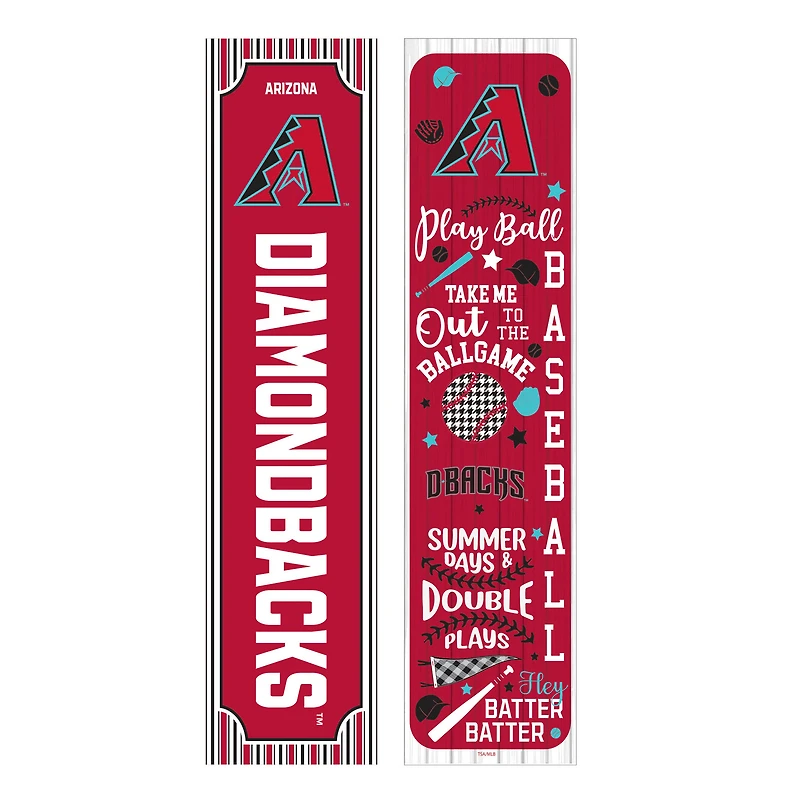 Arizona Diamondbacks 47" Double-Sided Spring Seasonal Porch Leaner Sign