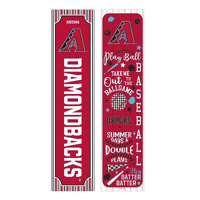 Arizona Diamondbacks 47" Double-Sided Spring Seasonal Porch Leaner Sign