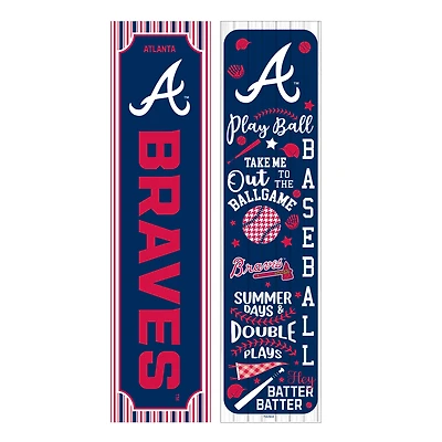 Atlanta Braves 47" Double-Sided Spring Seasonal Porch Leaner Sign
