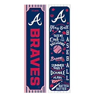 Atlanta Braves 47" Double-Sided Spring Seasonal Porch Leaner Sign