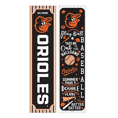 Baltimore Orioles 47" Double-Sided Spring Seasonal Porch Leaner Sign