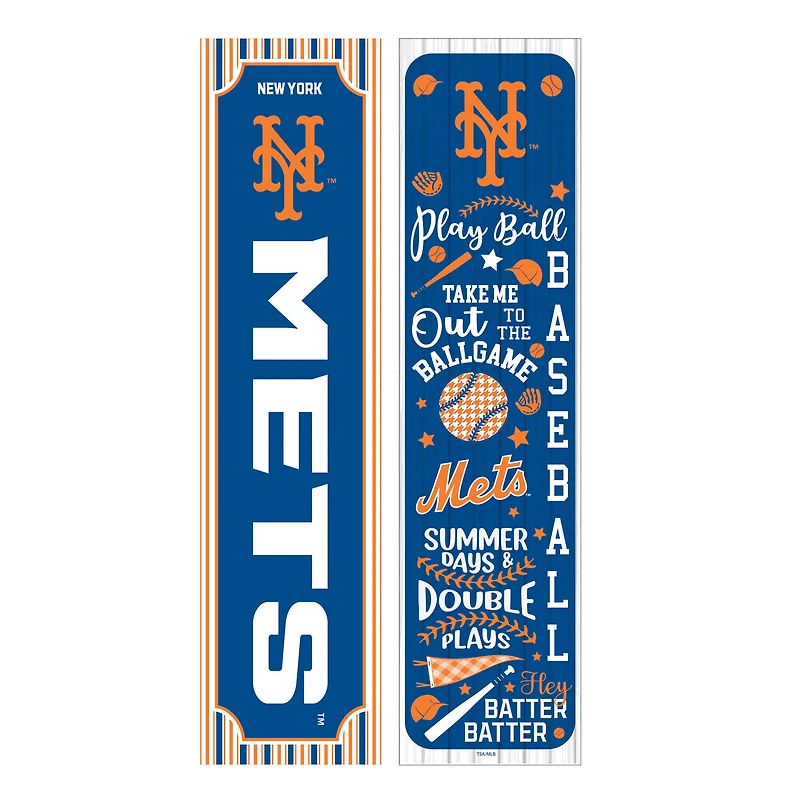 New York Mets 47" Double-Sided Spring Seasonal Porch Leaner Sign