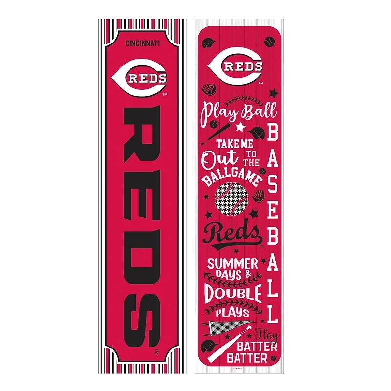 Cincinnati Reds 47" Double-Sided Spring Seasonal Porch Leaner Sign