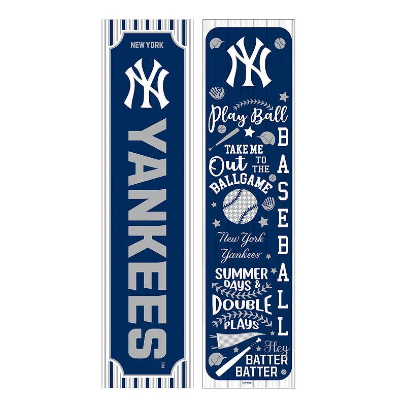 New York Yankees 47" Double-Sided Spring Seasonal Porch Leaner Sign
